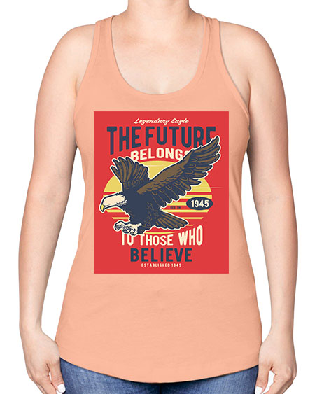 legendary eagle 55# - birds -Racerback Tank