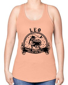 leo 17# - leo -Racerback Tank