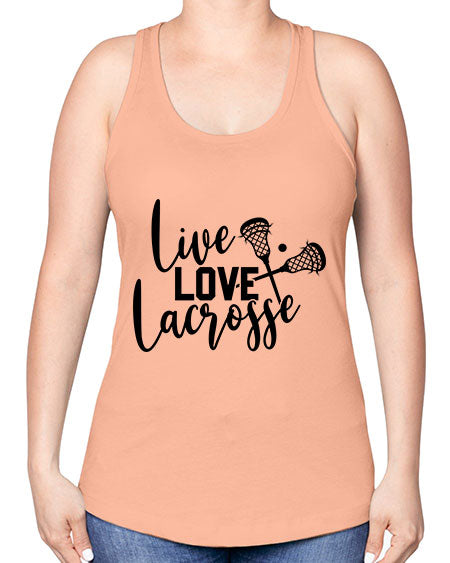 live.love 11# - lacrosse -Racerback Tank
