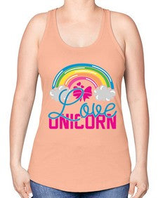 love unicorn 273# - unicorn -Racerback Tank