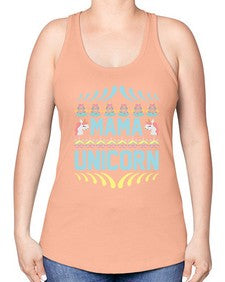 mama unicorn 293# - unicorn -Racerback Tank