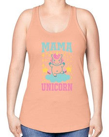 mama unicorn 294# - unicorn -Racerback Tank