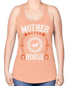 mother of horse Style 27# - horse -Racerback Tank