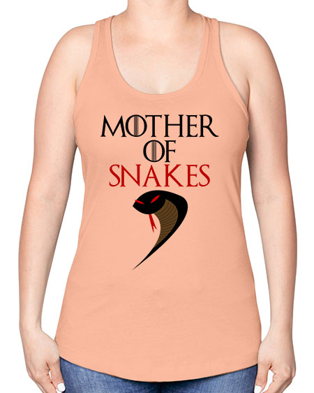 mother of snakes - snake -Racerback Tank