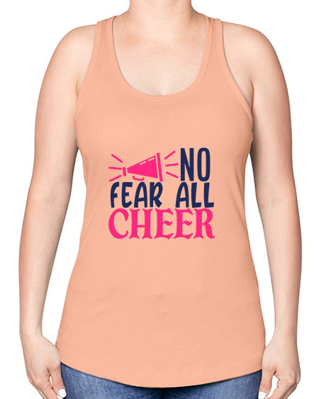 no fear all cheer 1739# - cheer -Racerback Tank