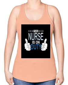 nurse 1142# - nurse -Racerback Tank