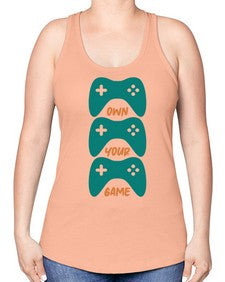own your game 143# - video games -Racerback Tank