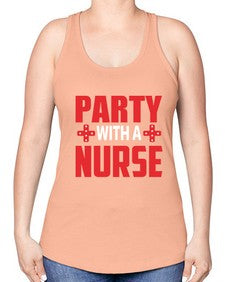 party with nurse 1300# - nurse -Racerback Tank