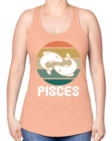 pisces 346# - pisces -Racerback Tank