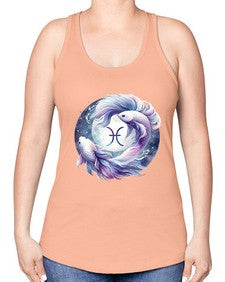 pisces 347# - pisces -Racerback Tank