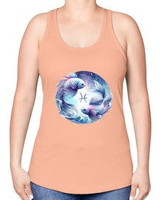 pisces 349# - pisces -Racerback Tank