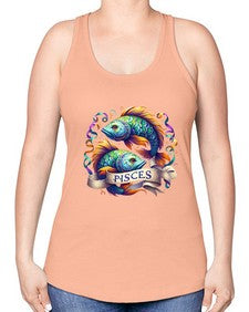 pisces 361# - pisces -Racerback Tank