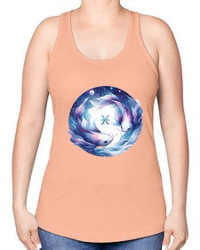 pisces 363# - pisces -Racerback Tank