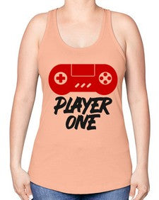 play one 145# - video games -Racerback Tank