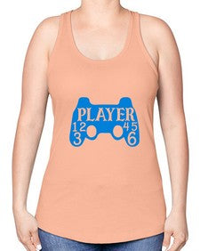 player 39# - video games -Racerback Tank