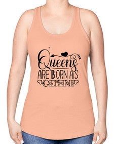queens are born as Gemini 390# - gemini -Racerback Tank