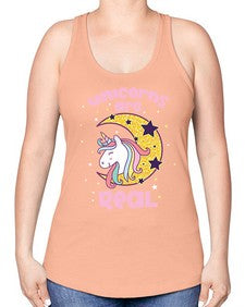 quotes of unicorns unicorns are real unicorns are real 363# - unicorn -Racerback Tank