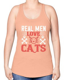 real man love cats Style 113# - cats -Racerback Tank