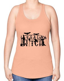 real witch 29# - witch -Racerback Tank