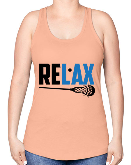 relax 3# - lacrosse -Racerback Tank