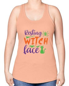 resting witch face 26# - witch -Racerback Tank