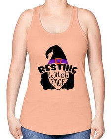 resting witch face 27# - witch -Racerback Tank