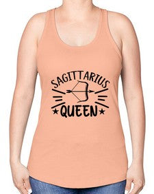 sagittarius queen 411# - sagittarius -Racerback Tank
