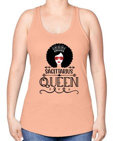 sagittarius queen 414# - sagittarius -Racerback Tank