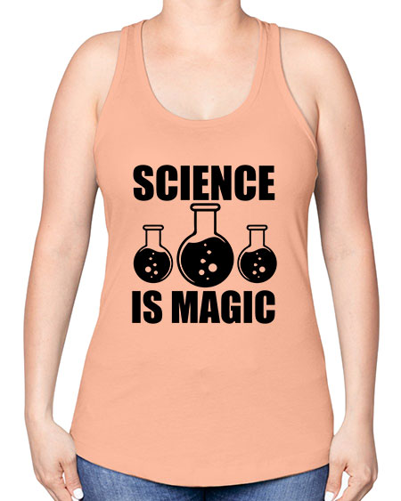 science is magic 94# - general science -Racerback Tank