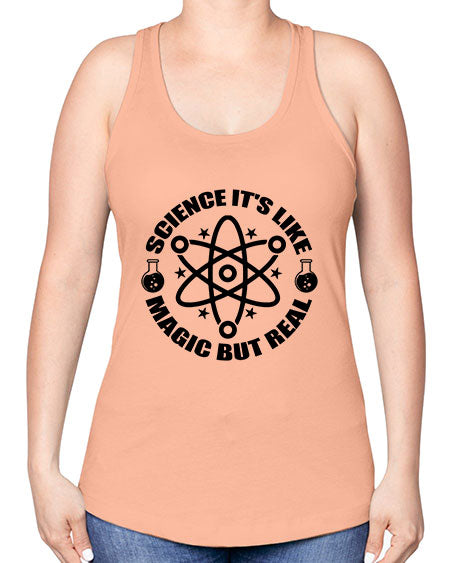 science its like magic but real 82# - general science -Racerback Tank