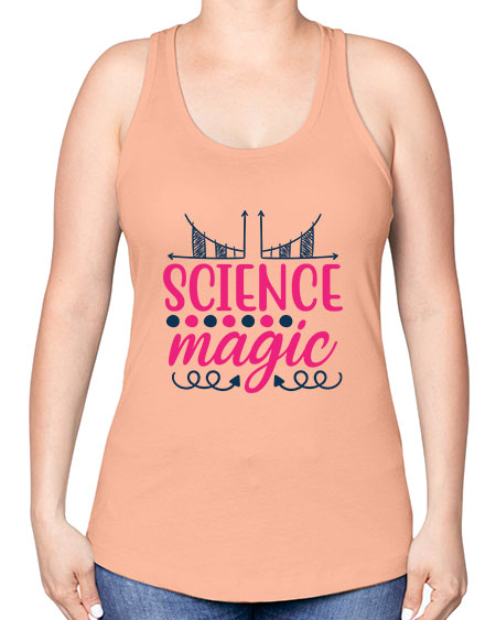science magic 67# - general science -Racerback Tank