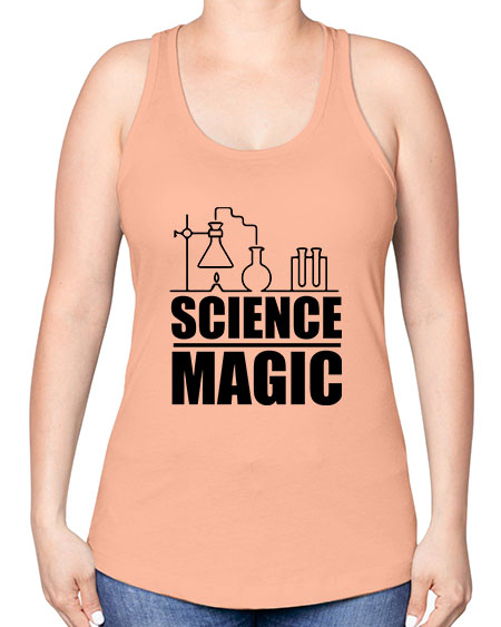 science magic 71# - general science -Racerback Tank