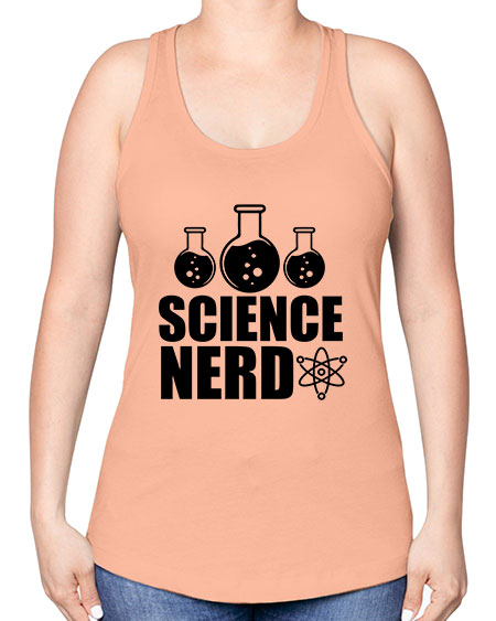 science nerd 62# - general science -Racerback Tank