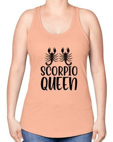 scorpio queen 446# - scorpio -Racerback Tank