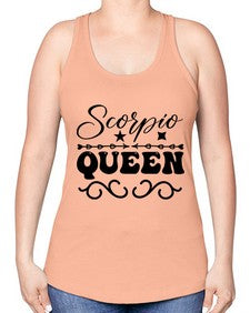 scorpio queen 447# - scorpio -Racerback Tank