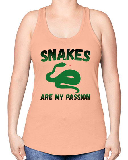snake are my passion - snake -Racerback Tank