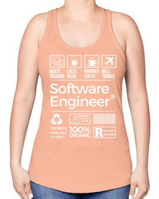 software engineer 1409# - engineer -Racerback Tank