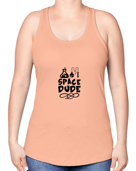 space dude 14# - space -Racerback Tank