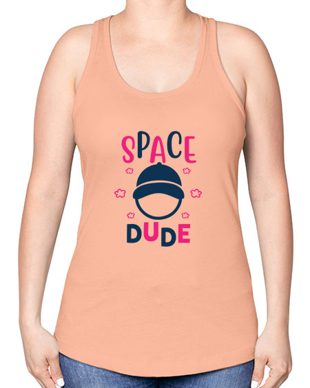 space dude 15# - space -Racerback Tank