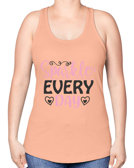 sparkle every day Style 1# - beauty - fashion -Racerback Tank