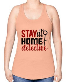 stay at home detective 1112# - true crime -Racerback Tank