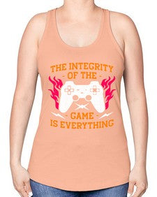 the integrity of the game 155# - video games -Racerback Tank