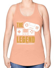 the legend 156# - video games -Racerback Tank