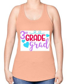 thirdgradegrad 982# - third grade -Racerback Tank