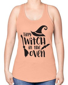 tiny witch in the oven 18# - witch -Racerback Tank