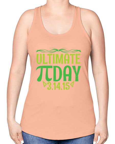 ultimate Pi day 49# - pi -Racerback Tank