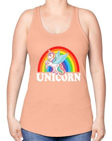 unicorn 439# - unicorn -Racerback Tank