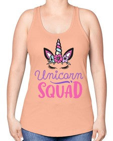 unicorn squad 493# - unicorn -Racerback Tank