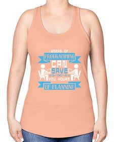 weeks of programming can save you hours of planning 9# - computer -Racerback Tank
