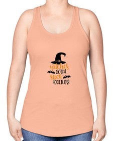 witches gotta stick together 5# - witch -Racerback Tank